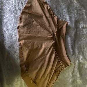 Brown Satin Skirt